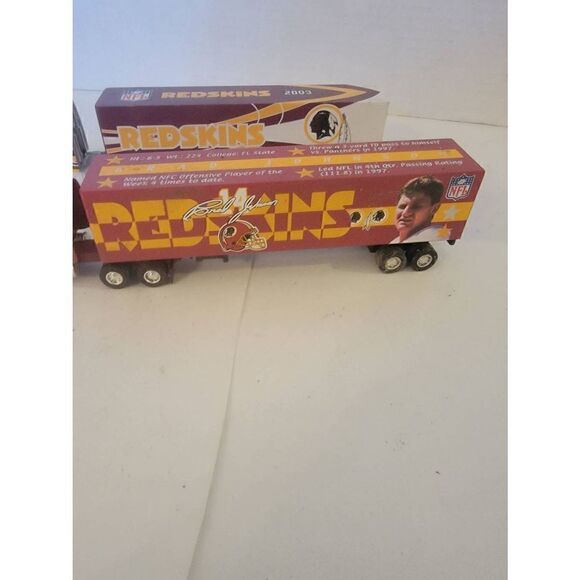 Vtg Set Of 3 Fleer Collectibles NFL Team Washington Redskins Toy Trucks Trailer - Picture 3 of 11